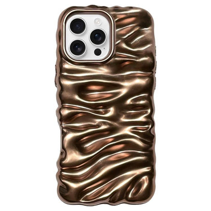 Cream Texture Electroplating TPU Full Coverage Phone Case, For iPhone 16 Pro