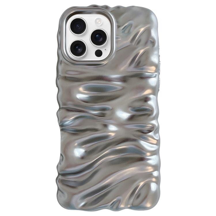 Cream Texture Electroplating TPU Full Coverage Phone Case, For iPhone 16 Pro