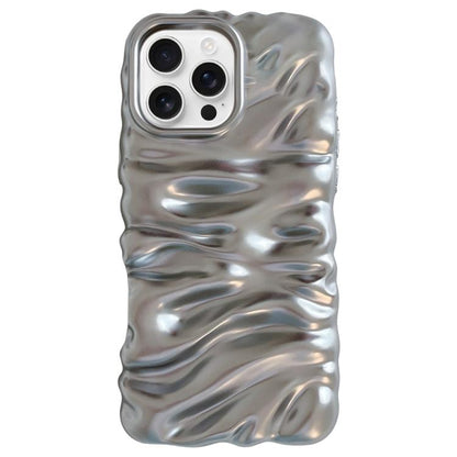 Cream Texture Electroplating TPU Full Coverage Phone Case, For iPhone 16 Pro