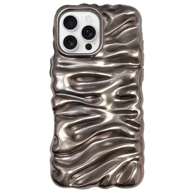 Cream Texture Electroplating TPU Full Coverage Phone Case, For iPhone 16 Pro
