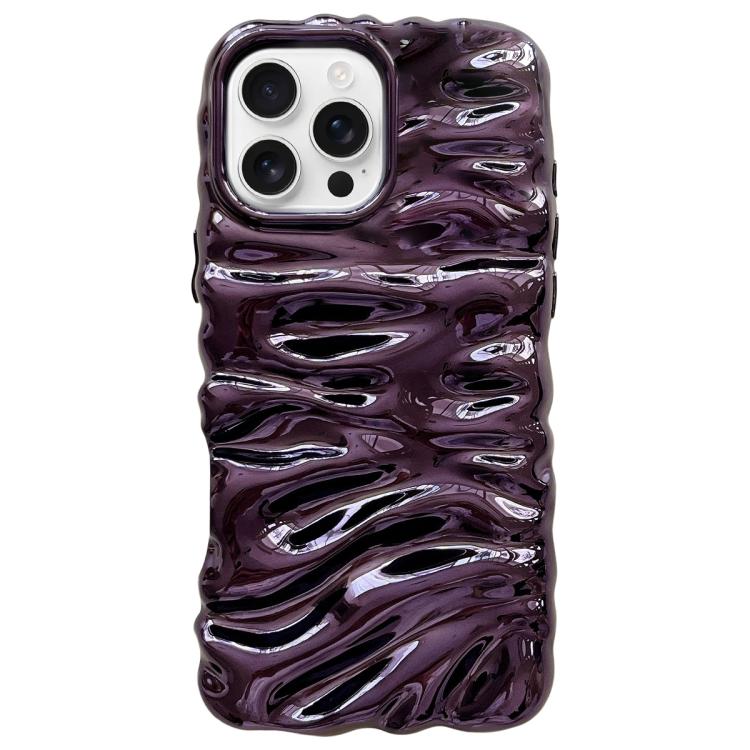 Cream Texture Electroplating TPU Full Coverage Phone Case, For iPhone 16 Pro
