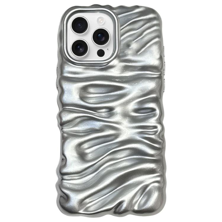 Cream Texture Electroplating TPU Full Coverage Phone Case, For iPhone 16 Pro