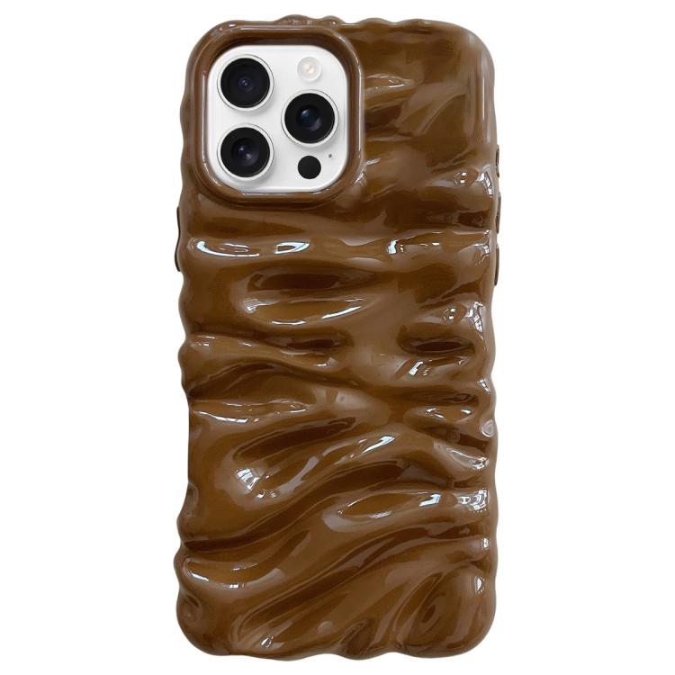 Cream Texture Electroplating TPU Full Coverage Phone Case, For iPhone 16 Pro