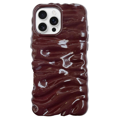Cream Texture Electroplating TPU Full Coverage Phone Case, For iPhone 16 Pro