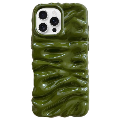 Cream Texture Electroplating TPU Full Coverage Phone Case, For iPhone 16 Pro