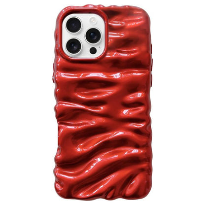 Cream Texture Electroplating TPU Full Coverage Phone Case, For iPhone 16 Pro