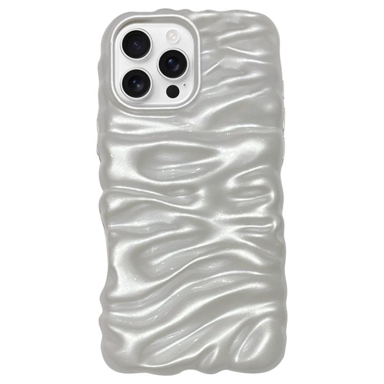 Cream Texture Electroplating TPU Full Coverage Phone Case, For iPhone 16 Pro