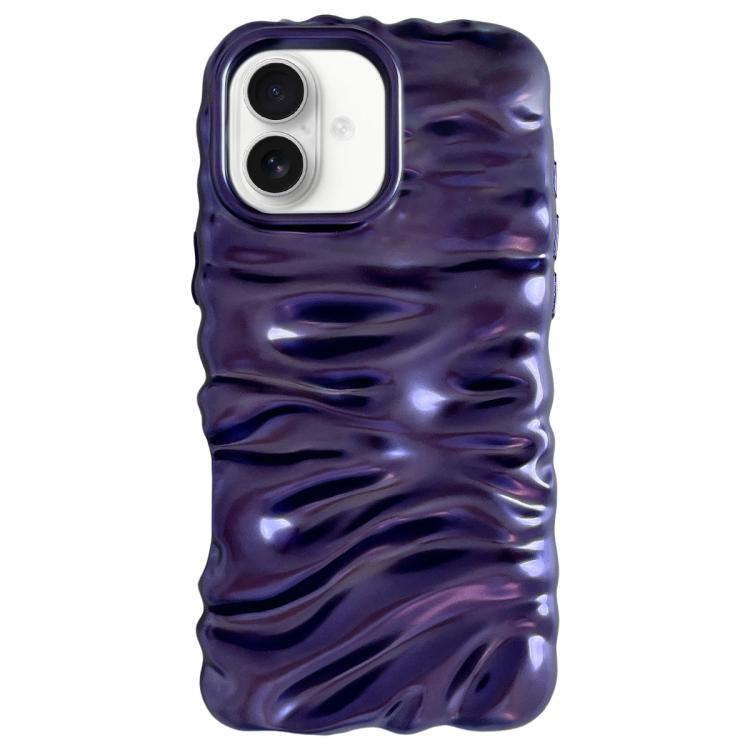 Cream Texture Electroplating TPU Full Coverage Phone Case, For iPhone 16