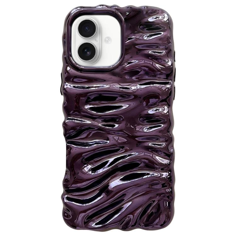Cream Texture Electroplating TPU Full Coverage Phone Case, For iPhone 16