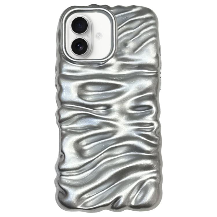 Cream Texture Electroplating TPU Full Coverage Phone Case, For iPhone 16