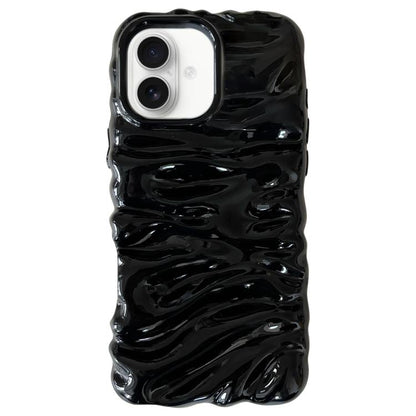 Cream Texture Electroplating TPU Full Coverage Phone Case, For iPhone 16