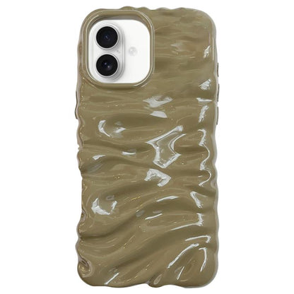 Cream Texture Electroplating TPU Full Coverage Phone Case, For iPhone 16