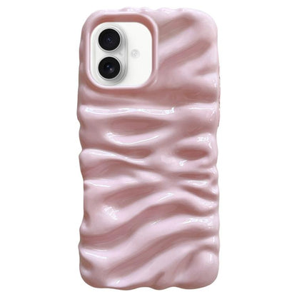 Cream Texture Electroplating TPU Full Coverage Phone Case, For iPhone 16