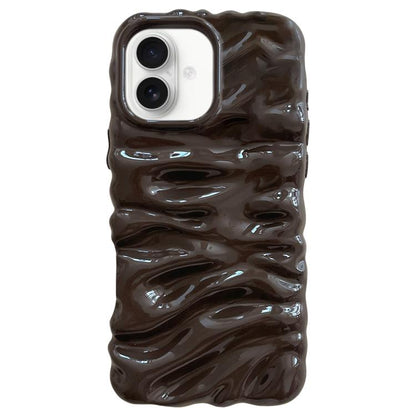 Cream Texture Electroplating TPU Full Coverage Phone Case, For iPhone 16