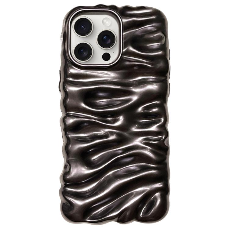 Cream Texture Electroplating TPU Full Coverage Phone Case, For iPhone 15 Pro