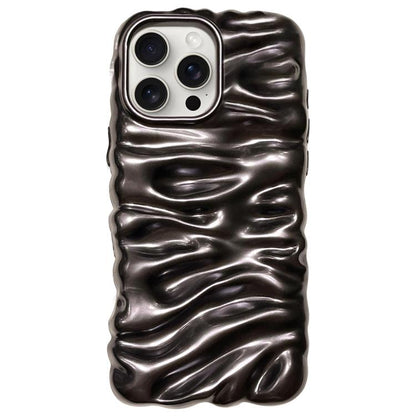 Cream Texture Electroplating TPU Full Coverage Phone Case, For iPhone 15 Pro