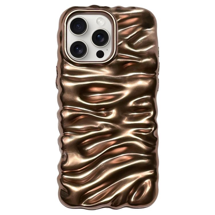 Cream Texture Electroplating TPU Full Coverage Phone Case, For iPhone 15 Pro