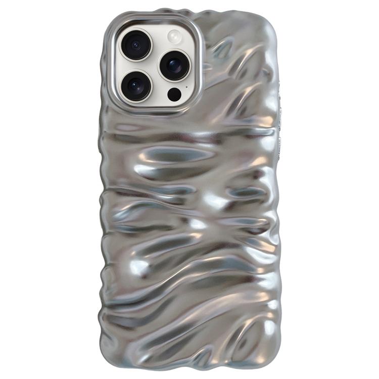 Cream Texture Electroplating TPU Full Coverage Phone Case, For iPhone 15 Pro