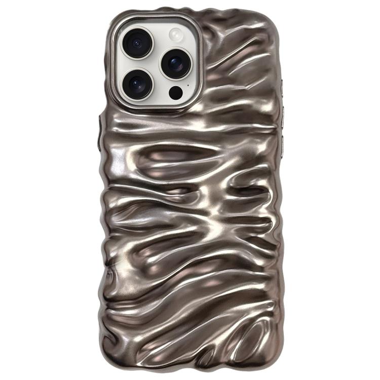 Cream Texture Electroplating TPU Full Coverage Phone Case, For iPhone 15 Pro