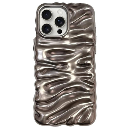 Cream Texture Electroplating TPU Full Coverage Phone Case, For iPhone 15 Pro