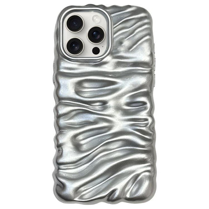 Cream Texture Electroplating TPU Full Coverage Phone Case, For iPhone 15 Pro