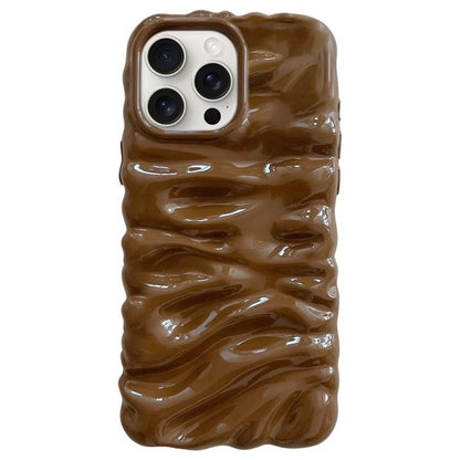 Cream Texture Electroplating TPU Full Coverage Phone Case, For iPhone 15 Pro