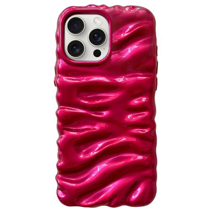 Cream Texture Electroplating TPU Full Coverage Phone Case, For iPhone 15 Pro