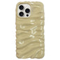 Cream Texture Electroplating TPU Full Coverage Phone Case, For iPhone 15 Pro