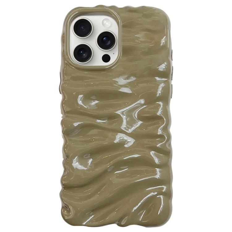 Cream Texture Electroplating TPU Full Coverage Phone Case, For iPhone 15 Pro