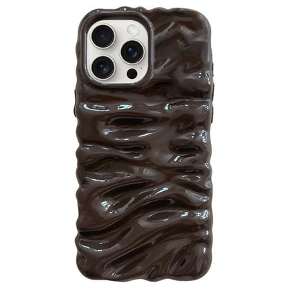 Cream Texture Electroplating TPU Full Coverage Phone Case, For iPhone 15 Pro