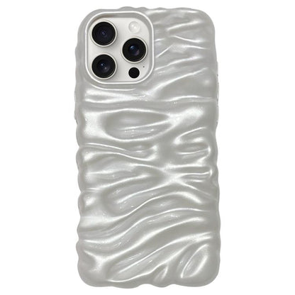Cream Texture Electroplating TPU Full Coverage Phone Case, For iPhone 15 Pro