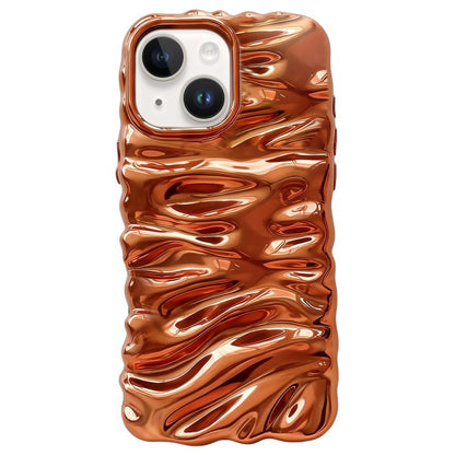 Cream Texture Electroplating TPU Full Coverage Phone Case, For iPhone 15 Plus