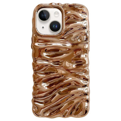 Cream Texture Electroplating TPU Full Coverage Phone Case, For iPhone 15 Plus