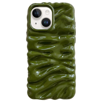 Cream Texture Electroplating TPU Full Coverage Phone Case, For iPhone 15 Plus