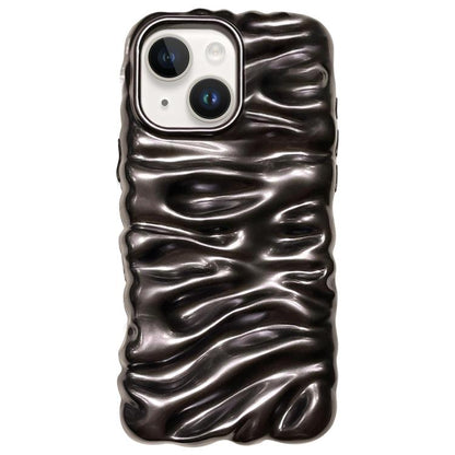 Cream Texture Electroplating TPU Full Coverage Phone Case, For iPhone 15