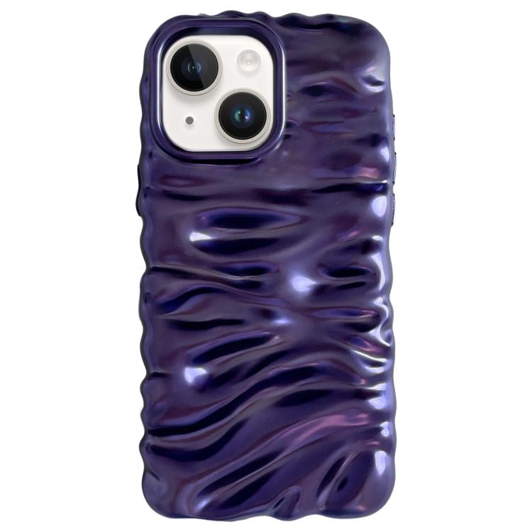 Cream Texture Electroplating TPU Full Coverage Phone Case, For iPhone 15