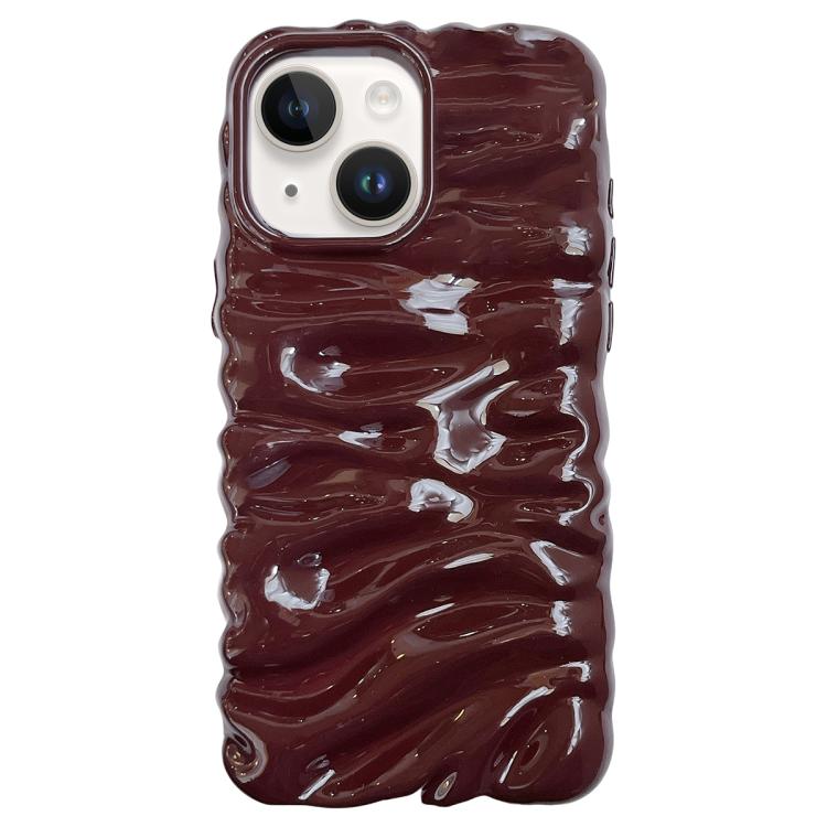 Cream Texture Electroplating TPU Full Coverage Phone Case, For iPhone 15