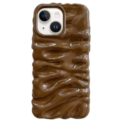 Cream Texture Electroplating TPU Full Coverage Phone Case, For iPhone 14 Plus