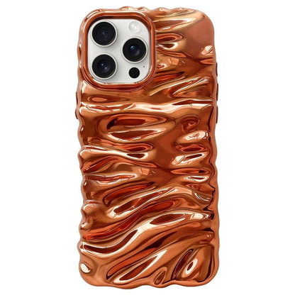 Cream Texture Electroplating TPU Full Coverage Phone Case, For iPhone 14 Pro