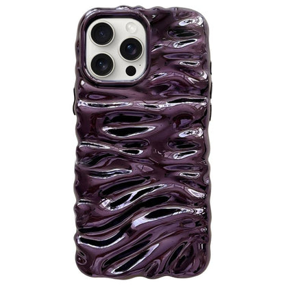 Cream Texture Electroplating TPU Full Coverage Phone Case, For iPhone 14 Pro