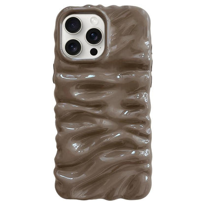 Cream Texture Electroplating TPU Full Coverage Phone Case, For iPhone 14 Pro