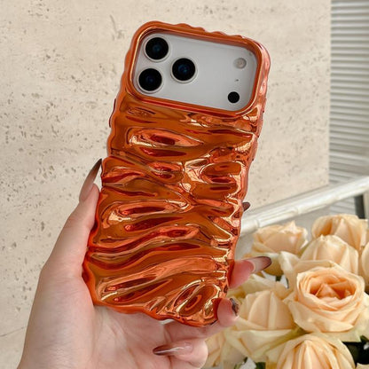 Cream Texture Electroplating TPU Full Coverage Phone Case, For iPhone 15 Pro