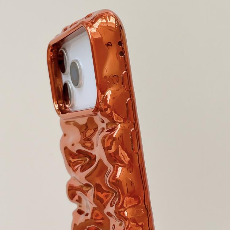 Cream Texture Electroplating TPU Full Coverage Phone Case, For iPhone 14 Pro