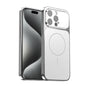 Corning Glass Plating Large Window MagSafe Phone Case, For iPhone 15 Pro, For iPhone 15, For iPhone 14, For iPhone 14 Pro
