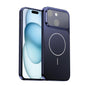 Corning Glass Plating Large Window MagSafe Phone Case, For iPhone 15 Pro, For iPhone 15, For iPhone 14, For iPhone 14 Pro