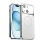 Corning Glass Plating Large Window MagSafe Phone Case, For iPhone 15 Pro, For iPhone 15, For iPhone 14, For iPhone 14 Pro
