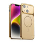 Corning Glass Plating Large Window MagSafe Phone Case, For iPhone 15 Pro, For iPhone 15, For iPhone 14, For iPhone 14 Pro