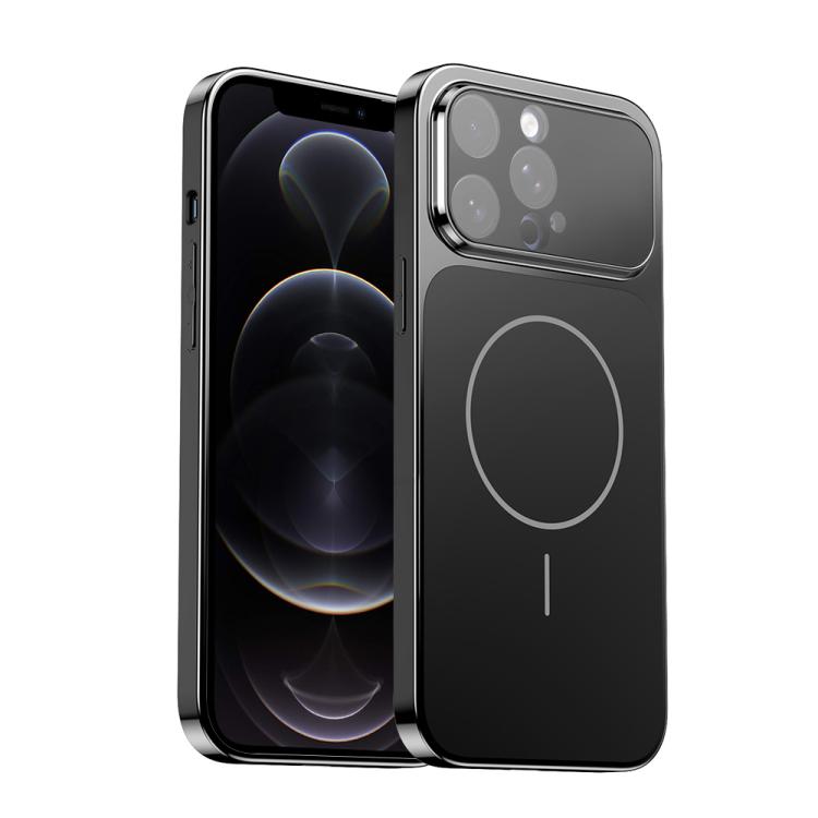 Corning Glass Plating Large Window MagSafe Phone Case, For iPhone 12, For iPhone 12 Pro Max, For iPhone 12 Pro, For iPhone 11 Pro Max