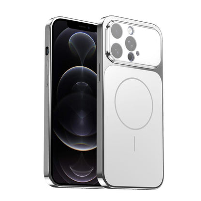 Corning Glass Plating Large Window MagSafe Phone Case, For iPhone 12, For iPhone 12 Pro Max, For iPhone 12 Pro, For iPhone 11 Pro Max
