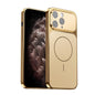 Corning Glass Plating Large Window MagSafe Phone Case, For iPhone 12, For iPhone 12 Pro Max, For iPhone 12 Pro, For iPhone 11 Pro Max